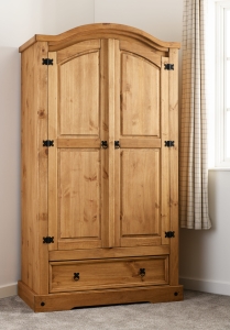 Image: 7156 - Corona 2 Door 1 Drawer Wardrobe